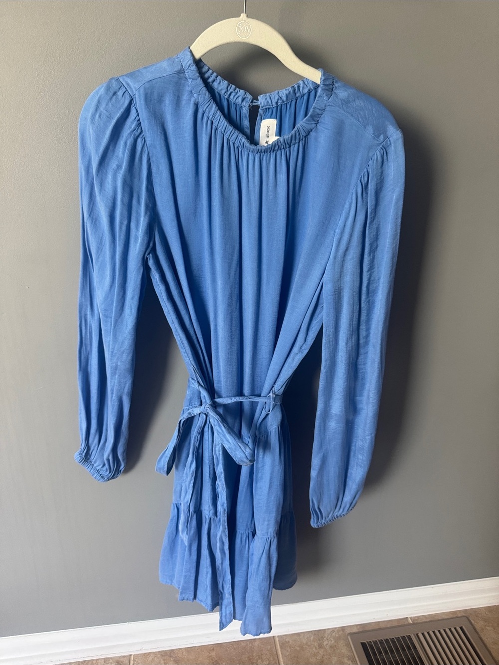cloth & stone Light Blue Button-Back Dress